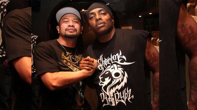 The One &amp; Only Coolio spotted sporting our work done by the Aussie Hip Hop Legends: Sherlock &amp; Dj Rubz